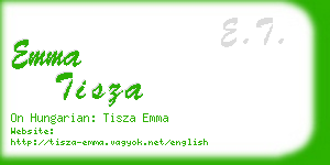 emma tisza business card